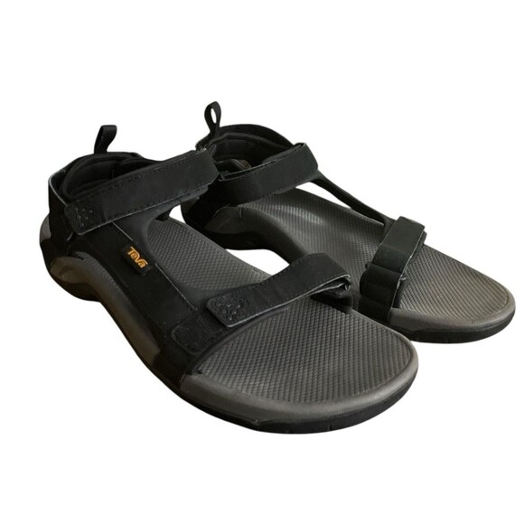 Teva Shoc Pad Hiking Sandals Men's Black 1110392 Adjustable Open Toe Size 13 - Picture 1 of 5
